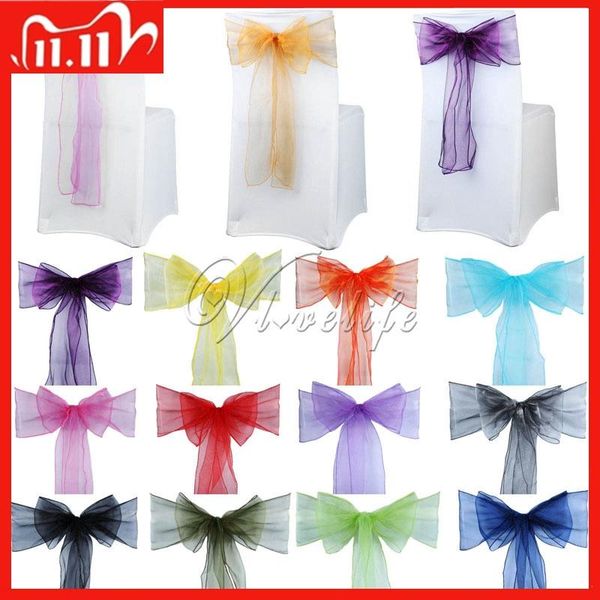 100pcs chair sashes organza bows wedding party supplies christmas valentines decor sheer fabric decoration
100pcs chair sashes organza bows wedding party supplies christmas valentines decor sheer fabric decoration