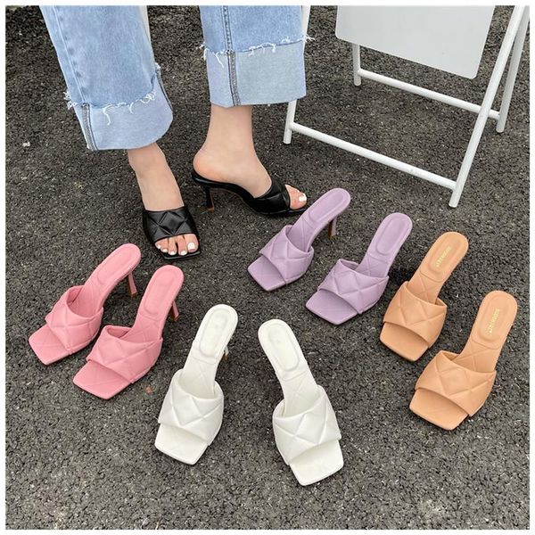 fashion brand women slippers thin high heel peep toe slides diamond embossing outdoor casual sandal shoes ladies flip flops1, Black
fashion brand women slippers thin high heel peep toe slides diamond embossing outdoor casual sandal shoes ladies flip flops1, Black