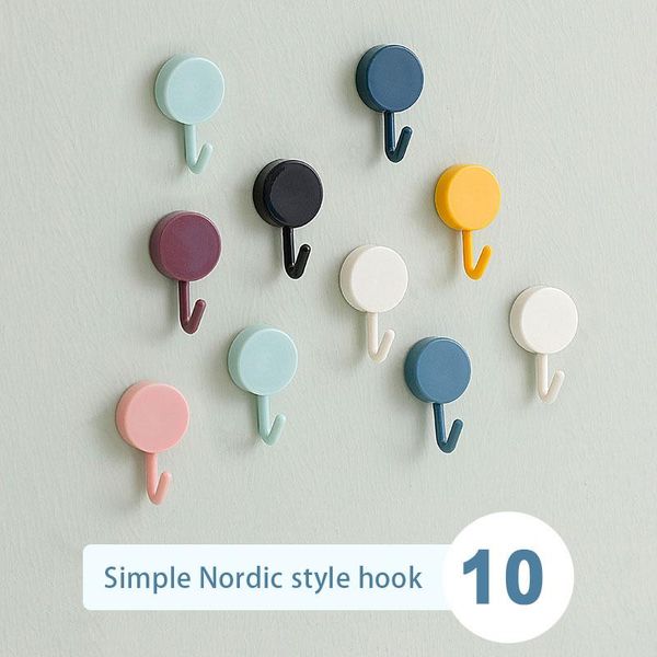 hooks & rails 10pcs/set punch-seamless wall decoration dormitory small sticky nordic cute strong load-bearing storage
hooks & rails 10pcs/set punch-seamless wall decoration dormitory small sticky nordic cute strong load-bearing storage