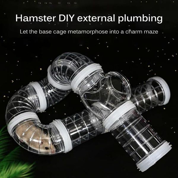 training playing connected external tunnel toys for small animal hamster cage accessories diy u-type plastic pipe line tube supplies
training playing connected external tunnel toys for small animal hamster cage accessories diy u-type plastic pipe line tube supplies