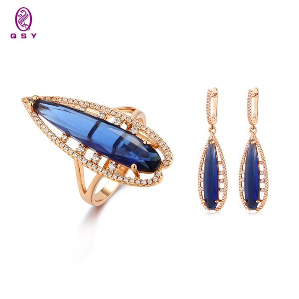 earrings & necklace 2021 big blue zircon for women's noble wedding party gift jewelry champagne gold earring ring wholesale set, Silver
earrings & necklace 2021 big blue zircon for women's noble wedding party gift jewelry champagne gold earring ring wholesale set, Silver