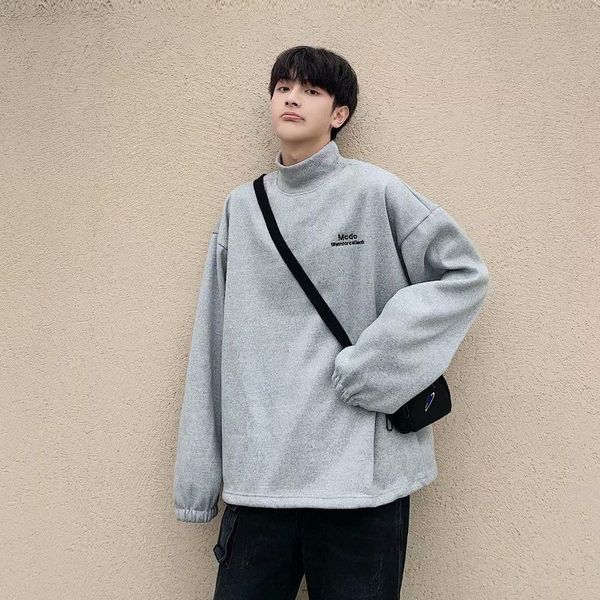 men's hoodies & sweatshirts casual sweatshirt men's long sleeve loose korean hong kong couple high neck medium card shirt, Black
men's hoodies & sweatshirts casual sweatshirt men's long sleeve loose korean hong kong couple high neck medium card shirt, Black