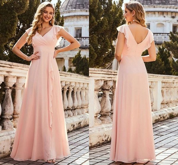 flowing chiffon a line wedding guest party dress 2021 garden beach v neck cap sleeves ruffles floor length bridesmaid dresses plus size maid, White;pink
flowing chiffon a line wedding guest party dress 2021 garden beach v neck cap sleeves ruffles floor length bridesmaid dresses plus size maid, White;pink