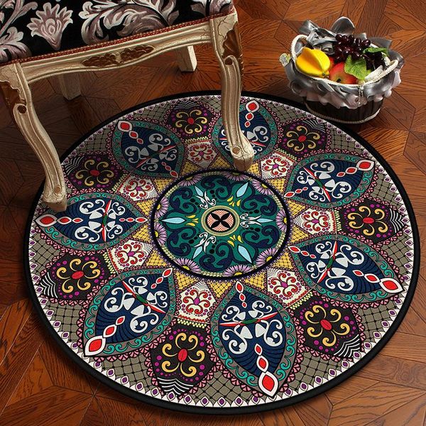 carpets european court printed round carpet mats vintage mandala for living room persian thicken rugs art decor
carpets european court printed round carpet mats vintage mandala for living room persian thicken rugs art decor