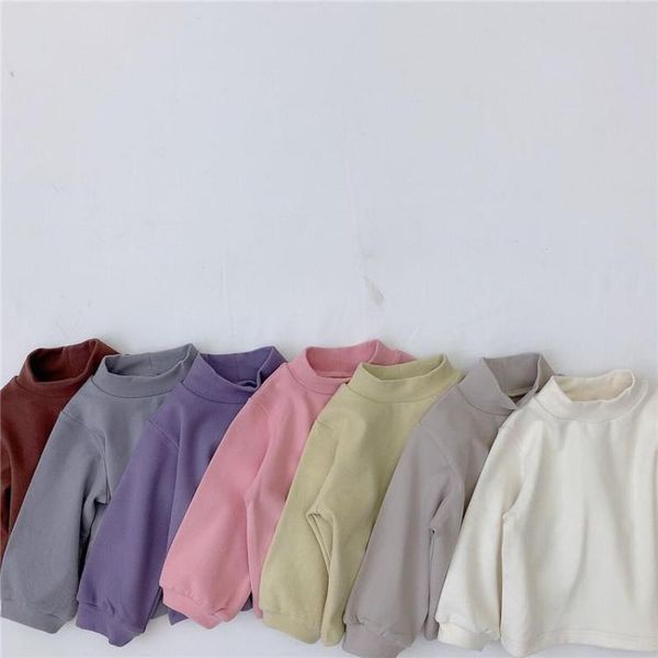 2021 autumn girls solid color long sleeve t-shirt baby girl childrens sweatshirt cotton boy bottoming shirts, White;black
2021 autumn girls solid color long sleeve t-shirt baby girl childrens sweatshirt cotton boy bottoming shirts, White;black