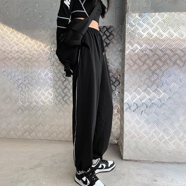 women's pants & capris vanovich korean style black harajuku loose casual bloomers 2021 autumn high waisted, Black;white
women's pants & capris vanovich korean style black harajuku loose casual bloomers 2021 autumn high waisted, Black;white