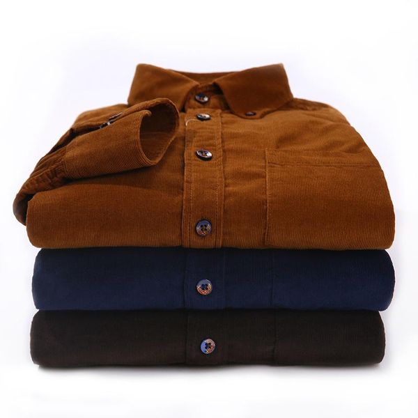 men's casual shirts 2021 spring corduroy long-sleeved shirt button collar design regular fit 100% cotton male social fashion jacket, White;black
men's casual shirts 2021 spring corduroy long-sleeved shirt button collar design regular fit 100% cotton male social fashion jacket, White;black