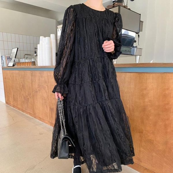 casual dresses women dress korean fashion pullover long maxi robe femme vestiods 2021 summer plain female chic sweet date, Black;gray
casual dresses women dress korean fashion pullover long maxi robe femme vestiods 2021 summer plain female chic sweet date, Black;gray