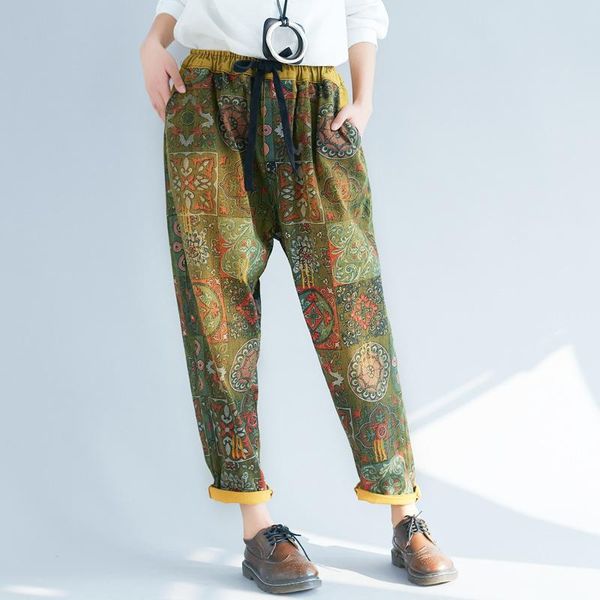 women's pants & capris johnature women casual elastic waist print floral spring fall trouser 2021 vintage pockets straight denim, Black;white
women's pants & capris johnature women casual elastic waist print floral spring fall trouser 2021 vintage pockets straight denim, Black;white