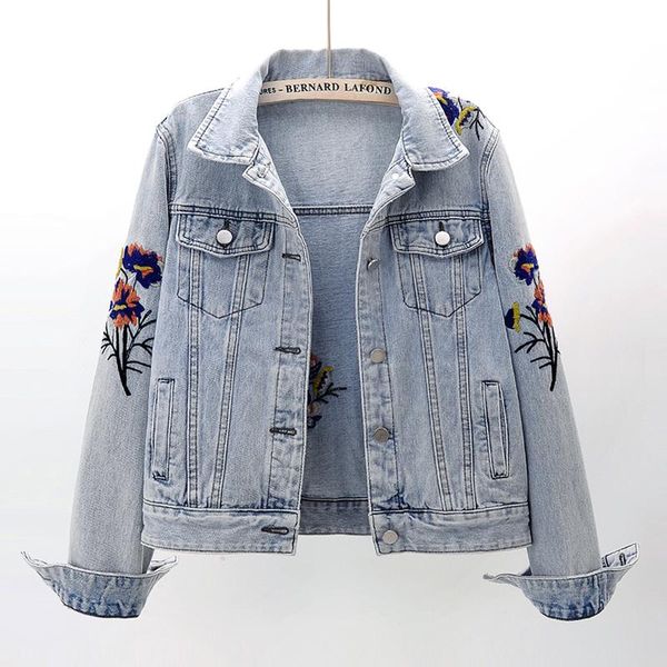 women's jackets spring autumn embroidery denim jacket coat women outerwear chaqueta mujer korean fashion loose short blue jeans female, Black;brown
women's jackets spring autumn embroidery denim jacket coat women outerwear chaqueta mujer korean fashion loose short blue jeans female, Black;brown