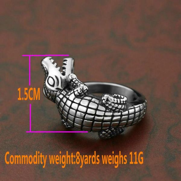 cluster rings fashion personality animal ring men's stainless steel crocodile finger domineering, Golden;silver
cluster rings fashion personality animal ring men's stainless steel crocodile finger domineering, Golden;silver