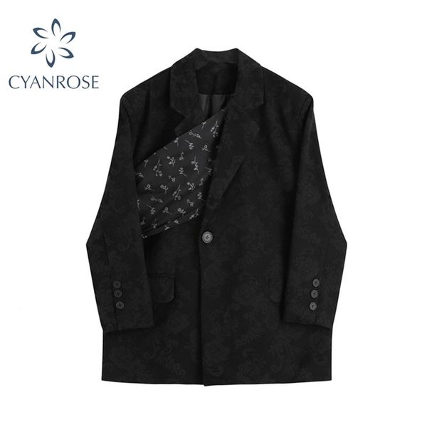 women blazer black vintage autumn winter suit jacket female fashion streetwear solid loose work wear outerwear casua 210430, White;black
women blazer black vintage autumn winter suit jacket female fashion streetwear solid loose work wear outerwear casua 210430, White;black