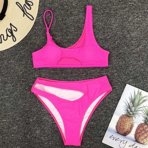 mid waist neon pink bikini women swimwear female swimsuit two-piece bikini set asymmetric bather bathing suit swim k1966
mid waist neon pink bikini women swimwear female swimsuit two-piece bikini set asymmetric bather bathing suit swim k1966