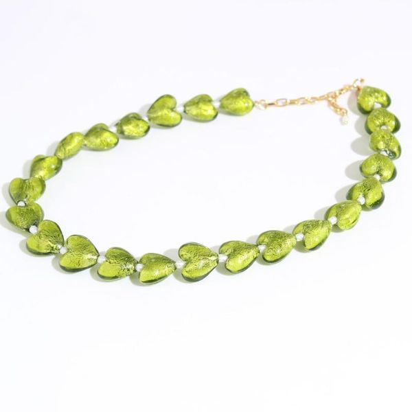 chains 2021 trend fashion green love glass jewelry retro pearl beaded exaggerated personality necklace chain, Silver
chains 2021 trend fashion green love glass jewelry retro pearl beaded exaggerated personality necklace chain, Silver