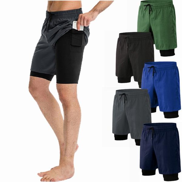 running shorts men's 2 in 1 sport breathable quick drying gym training exercise jogging cycling with longer liner, Black;blue
running shorts men's 2 in 1 sport breathable quick drying gym training exercise jogging cycling with longer liner, Black;blue