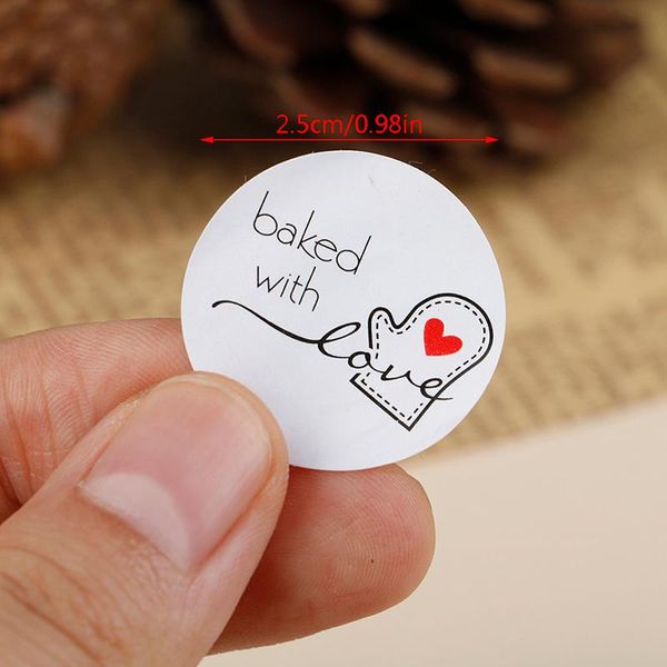gift wrap 500pcs baked with love round kraft paper sticker adhesive baking label for christmas festival cake box
gift wrap 500pcs baked with love round kraft paper sticker adhesive baking label for christmas festival cake box