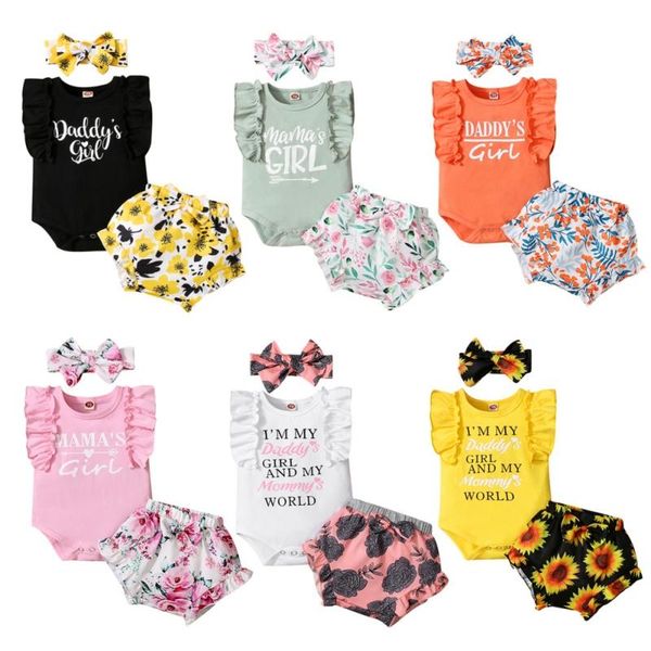 3pcs born baby girl clothes set cotton short-sleeved bodysuit+floral print shorts+headband clothing outfits sets, White
3pcs born baby girl clothes set cotton short-sleeved bodysuit+floral print shorts+headband clothing outfits sets, White