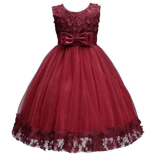 summer sleeveless flower lace princess wedding birthday evening dress fashion girls party wear clothing for children girl's dresses, Red;yellow
summer sleeveless flower lace princess wedding birthday evening dress fashion girls party wear clothing for children girl's dresses, Red;yellow