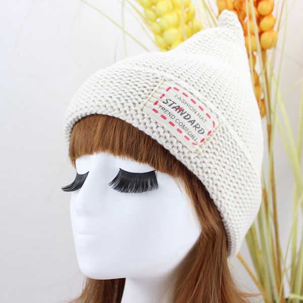 brand caps autumn and winter korean couple warm paste cloth ear protection hat candy color pointed knitted wool women's fashion, Blue;gray
brand caps autumn and winter korean couple warm paste cloth ear protection hat candy color pointed knitted wool women's fashion, Blue;gray