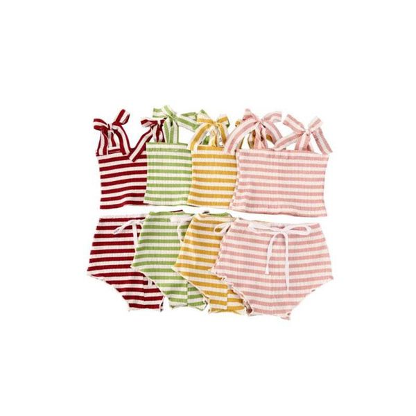 pudcoco 2pcs 3-24 months baby girls strip rib knit clothes summer tie-up shoulder strap tube high waist shorts stylish set clothing sets, White
pudcoco 2pcs 3-24 months baby girls strip rib knit clothes summer tie-up shoulder strap tube high waist shorts stylish set clothing sets, White