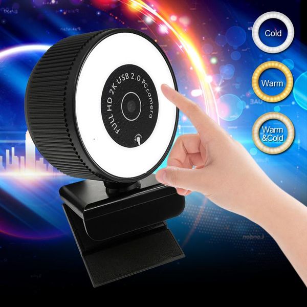 webcams 2k auto focus webcam 1080p built-in microphone hd camera touch adjustment with selfie light for pc three-color image sensor
webcams 2k auto focus webcam 1080p built-in microphone hd camera touch adjustment with selfie light for pc three-color image sensor