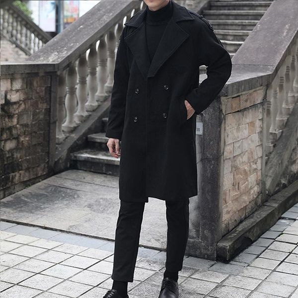 men's wool & blends autumn/winter 2021 trench coat business casual mid-length woolen slim fit loose black
men's wool & blends autumn/winter 2021 trench coat business casual mid-length woolen slim fit loose black