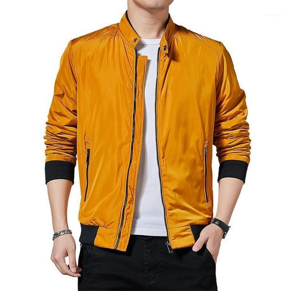men's jackets spring autumn windbreaker men zipper casual business solid simple slim fit coat stand collar bomber jacket, Black;brown
men's jackets spring autumn windbreaker men zipper casual business solid simple slim fit coat stand collar bomber jacket, Black;brown