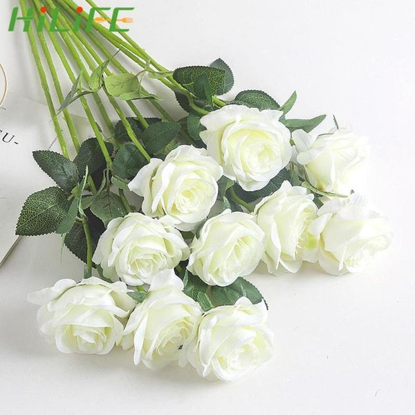 decorative flowers & wreaths fake rose artificial flower bouquet beautiful red/white silk roses 1pcs valentine's day wedding home table
decorative flowers & wreaths fake rose artificial flower bouquet beautiful red/white silk roses 1pcs valentine's day wedding home table