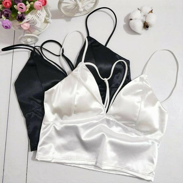 crop summer women tanks strap cropped feminino elastic shirt vest camisole backless clubwear party, White 
crop summer women tanks strap cropped feminino elastic shirt vest camisole backless clubwear party, White