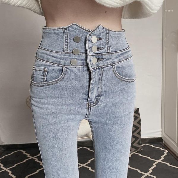 slim high waist jeans 2021 fashion korean tight thin pencil quarter pants women's wear & capris, Black;white
slim high waist jeans 2021 fashion korean tight thin pencil quarter pants women's wear & capris, Black;white
