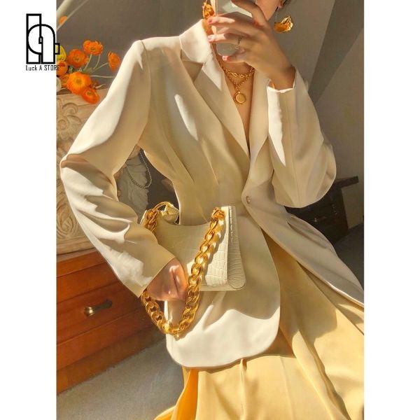 women's suits & blazers 2021 women spring coat turn down collar blazer feminino slim waist vintage ladies casaco for, White;black
women's suits & blazers 2021 women spring coat turn down collar blazer feminino slim waist vintage ladies casaco for, White;black