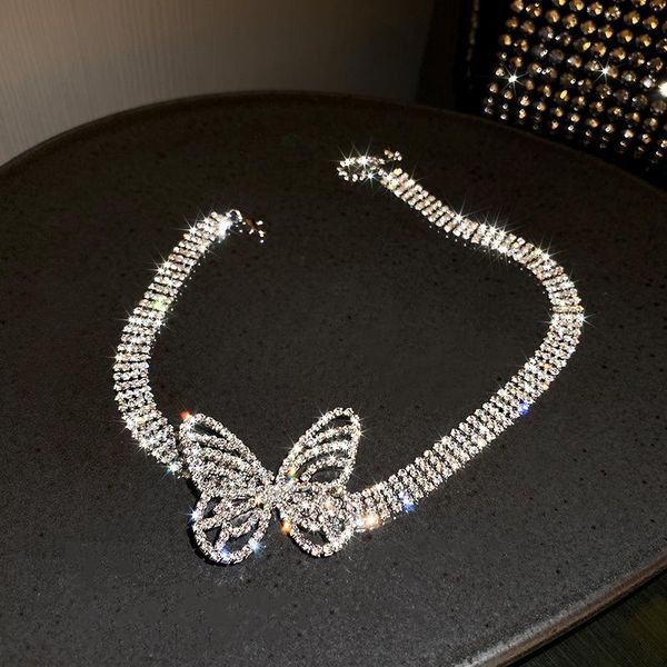 chokers fyuan beautiful butterfly crystal choker necklaces for women shine rhinestone statement jewelry accessories, Golden;silver
chokers fyuan beautiful butterfly crystal choker necklaces for women shine rhinestone statement jewelry accessories, Golden;silver