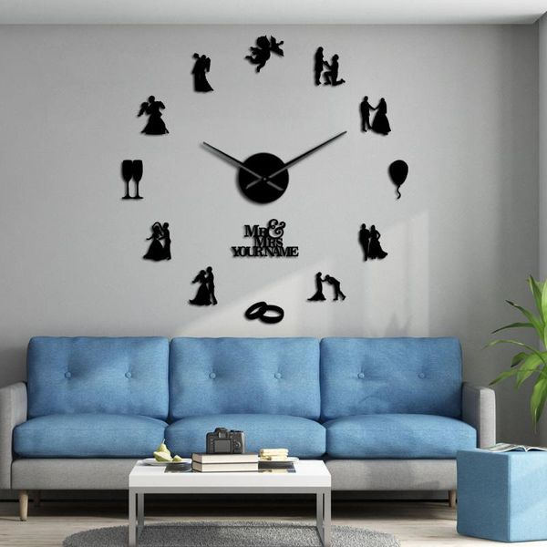 lovers couple large wall clock personalised engaged custom wedding party art decoration watch valentine's gift clocks
lovers couple large wall clock personalised engaged custom wedding party art decoration watch valentine's gift clocks