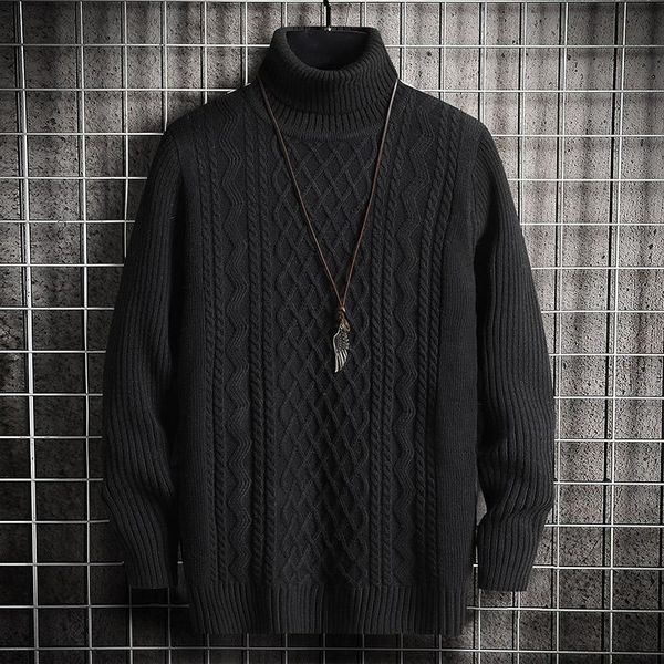 men's sweaters black turtleneck sweater men knitted thick pull homme winter fashion pullovers solid streetwear geometric coat man, White;black
men's sweaters black turtleneck sweater men knitted thick pull homme winter fashion pullovers solid streetwear geometric coat man, White;black