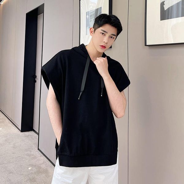 men's hoodies & sweatshirts streetwear hip hop sleeveless wide shoulder hooded sweatshirt coat oversize hoodie for men women waistcoat, Black
men's hoodies & sweatshirts streetwear hip hop sleeveless wide shoulder hooded sweatshirt coat oversize hoodie for men women waistcoat, Black