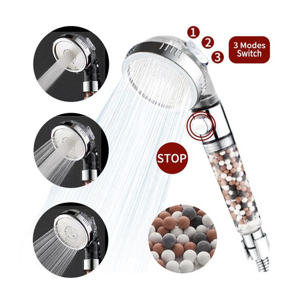 shower head handheld bathroom nozzle high pressure sprinkler catcher douche faucet 3 modes adjustable filter spa spout sets
shower head handheld bathroom nozzle high pressure sprinkler catcher douche faucet 3 modes adjustable filter spa spout sets