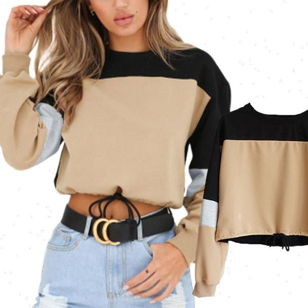 hipster crop crewneck women sweatshirt short color block poleron mujer elastic waist raglan streetwear, Black
hipster crop crewneck women sweatshirt short color block poleron mujer elastic waist raglan streetwear, Black