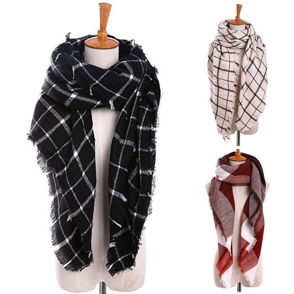 scarves 2021 fashion women fall winter warm scarf wraps ladies tassel plaid wrap shawl bufanda mujer fn60, Blue;gray
scarves 2021 fashion women fall winter warm scarf wraps ladies tassel plaid wrap shawl bufanda mujer fn60, Blue;gray