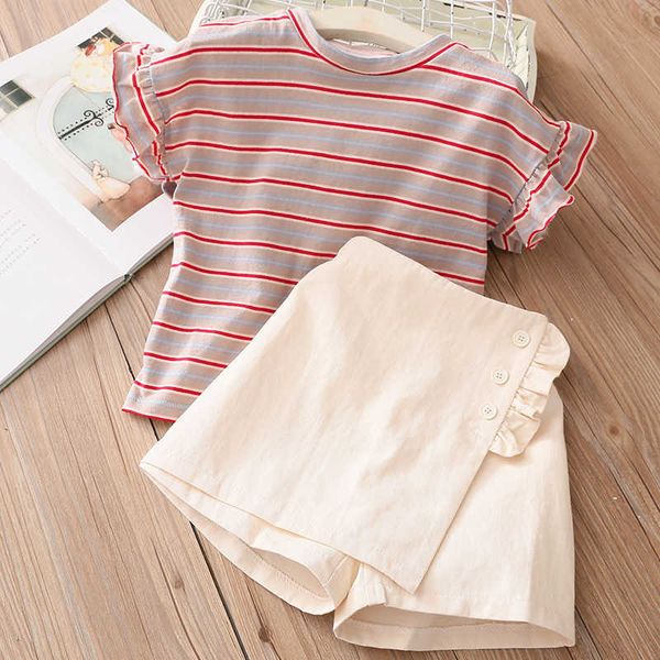summer fashion 2 3 4 5 6 7 8 9 10 years cotton fly short sleeve striped t-shirt+shorts 2 pieces sets for kids baby girls 210529, White
summer fashion 2 3 4 5 6 7 8 9 10 years cotton fly short sleeve striped t-shirt+shorts 2 pieces sets for kids baby girls 210529, White