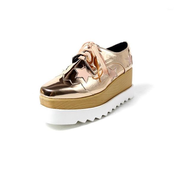 dress shoes fashion star embellished soft leather square toe women casual street style platform lace up wedges woman1, Black
dress shoes fashion star embellished soft leather square toe women casual street style platform lace up wedges woman1, Black