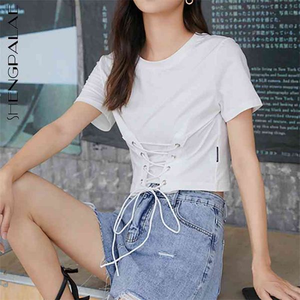 personality bandage womne's summer round neck slim thin short sleeve black t-shirt female tide 5c770 210427, White
personality bandage womne's summer round neck slim thin short sleeve black t-shirt female tide 5c770 210427, White