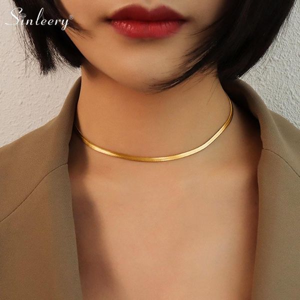 chains sinleery stainless steel necklace for women modyle punk vintage gold silver color choker neck 2021 arrival xl280 ssk
chains sinleery stainless steel necklace for women modyle punk vintage gold silver color choker neck 2021 arrival xl280 ssk
