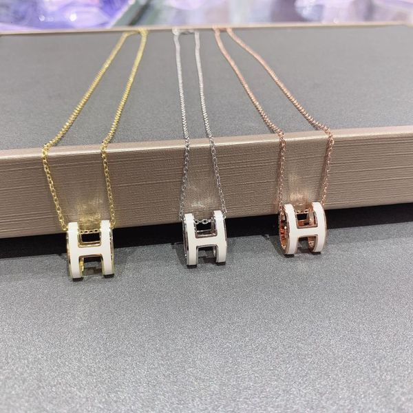 high s925 sterling sier h letter enamel necklace female ins drop rubber pendant korean version simple light luxury clavicle chain, White
high s925 sterling sier h letter enamel necklace female ins drop rubber pendant korean version simple light luxury clavicle chain, White
