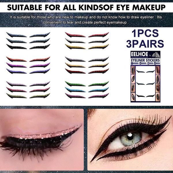 eyeliner 3pairs eyeline stickers eyelid tape invisible self-adhesive eye makeup tools party cosplay
eyeliner 3pairs eyeline stickers eyelid tape invisible self-adhesive eye makeup tools party cosplay