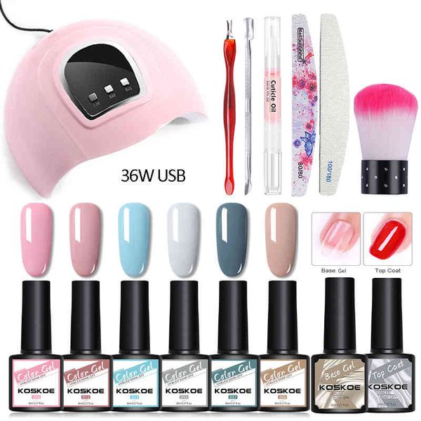 koskoe manicure set 54w uv led lamp dryer with 6/12pcs polish kit soak off gel varnish nail art tool
koskoe manicure set 54w uv led lamp dryer with 6/12pcs polish kit soak off gel varnish nail art tool