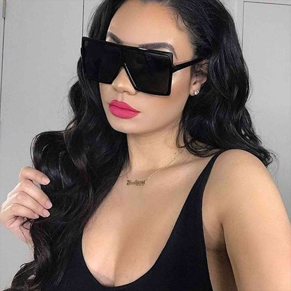 Fashion Black Sunglasses Women Square Oversized Design Sun Glasses For Female Vintage Brand Big Frame Oculos De Sol Feminino, White;black
Fashion Black Sunglasses Women Square Oversized Design Sun Glasses For Female Vintage Brand Big Frame Oculos De Sol Feminino, White;black