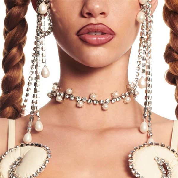 chokers high-quality handmade necklace wedding neckalces with pearls for women delicate zircon lady party wear jewelry, Golden;silver
chokers high-quality handmade necklace wedding neckalces with pearls for women delicate zircon lady party wear jewelry, Golden;silver