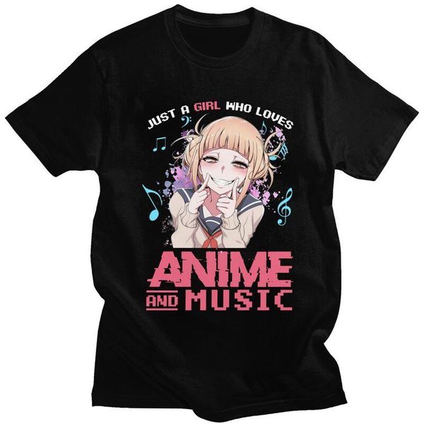 men's t-shirts male just a girl who loves anime music himiko toga t shirts short-sleeve cotton tshirt handsome t-shirt my hero academia, White;black
men's t-shirts male just a girl who loves anime music himiko toga t shirts short-sleeve cotton tshirt handsome t-shirt my hero academia, White;black