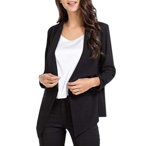 2021 elegant black single-breasted women blazer fashion vintage solid loose work wear outerwear female women's suits & blazers, White;black
2021 elegant black single-breasted women blazer fashion vintage solid loose work wear outerwear female women's suits & blazers, White;black