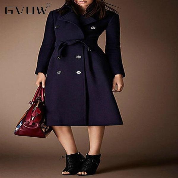 women's wool & blends gvuw brand autumn elegant long double breasted knee over slim winter coat women 2021 woolen wholesale price kb568, Black
women's wool & blends gvuw brand autumn elegant long double breasted knee over slim winter coat women 2021 woolen wholesale price kb568, Black